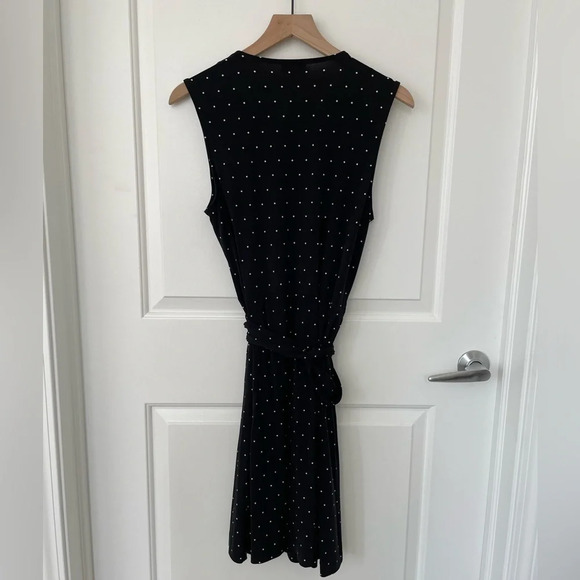 Vince Camuto Pin Dot Wrap Dress - Picture 8 of 8